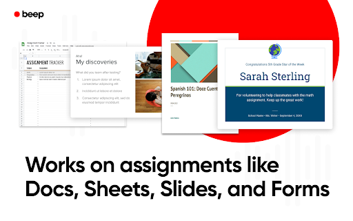 Audio Recordings for Google Classroom - Beep screenshot