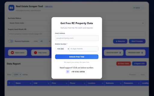 Real Estate Scraper Tool – Extract Property Leads screenshot