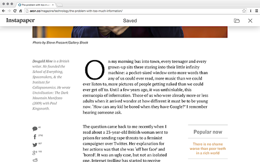 Instapaper screenshot