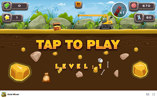 Gold Miner Game in Browser - Free & Offline available screenshot