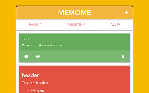 MemoMe screenshot