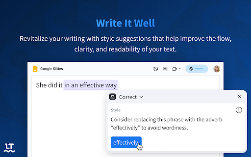AI Grammar Checker & Paraphraser – LanguageTool screenshot