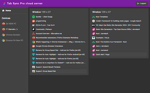 TabSync Pro screenshot