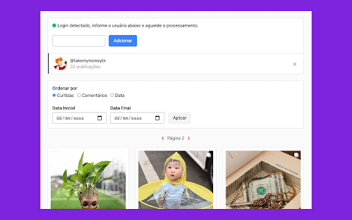 Sort Posts screenshot