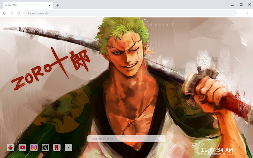 One Piece, Roronoa Zoro Live Wallpaper screenshot