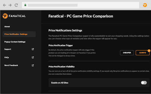 Fanatical PC Game Price Comparison screenshot