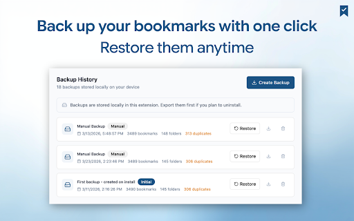 TrueBookmark - Bookmark Manager & Backup screenshot