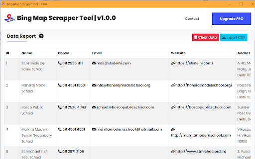 Bing Map Scraper Tool – Extract Business Listings & Leads screenshot