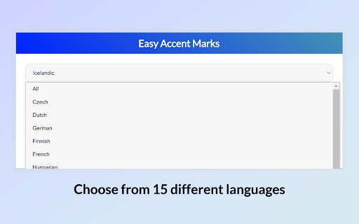 Easy Accent Marks screenshot