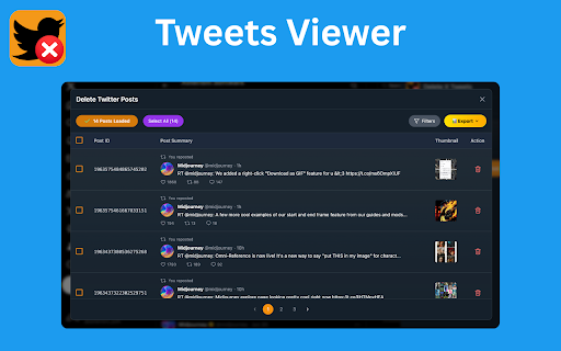 Delete X Tweets - Remove Twitter Posts screenshot