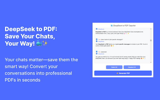 DeepSeek to PDF screenshot