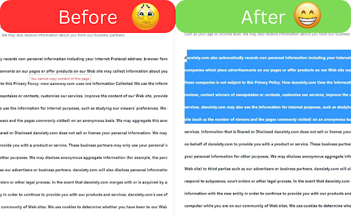 Allow Copy screenshot