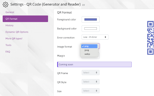 QR Code (Generator and Reader) screenshot