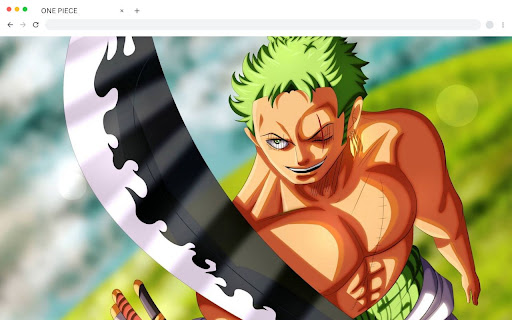 One Piece New Tab Wallpaper screenshot