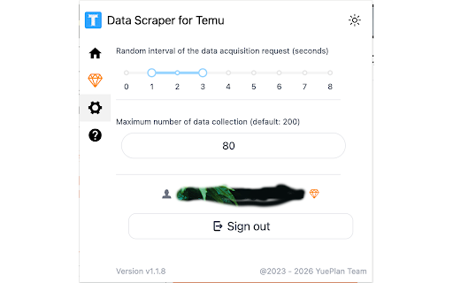 Data Scraper for Temu | Scrape Reviews Data to CSV screenshot