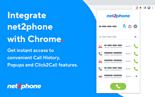 net2phone for Chrome screenshot