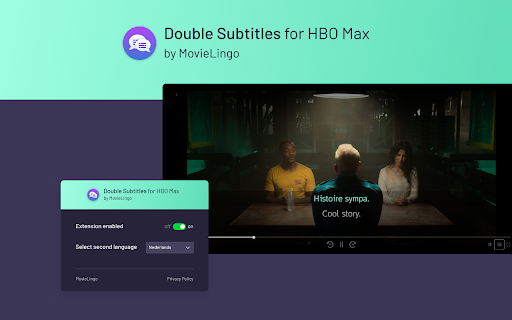 Double Subtitles for HBO Max by MovieLingo screenshot
