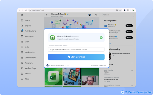 X Media Downloader – Download Twitter/X Images & Videos screenshot