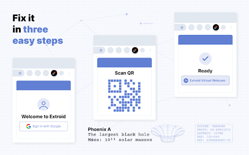Extroid – Phone Webcam for Browser Calls screenshot