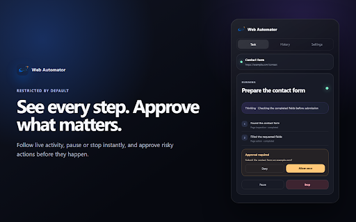 Web Automator – AI Browser Agent screenshot