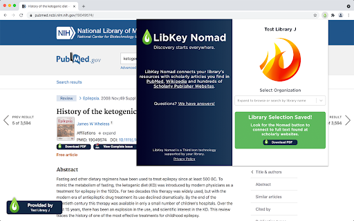 LibKey Nomad screenshot