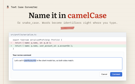 Text Case Converter — Uppercase to Lowercase in Place screenshot