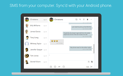 MightyText - SMS from PC & Text from Computer screenshot
