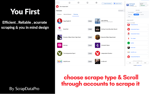 People Scraper – Export Group Members, Likes, Search & More screenshot