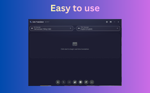 EziTranslate: Live Translator for Meetings & Videos screenshot