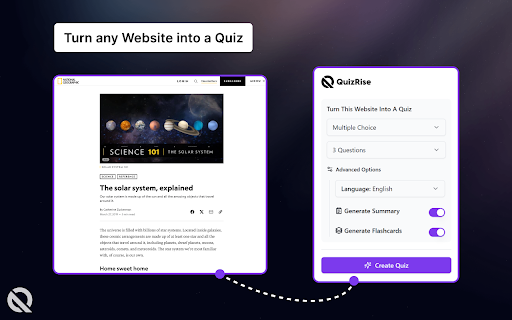 QuizRise | AI assistant for educators and learners. screenshot