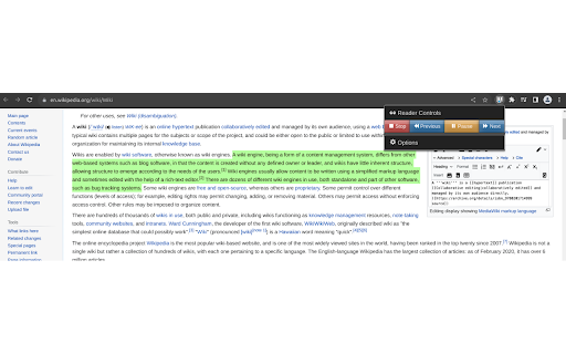 Web Page Reader TTS Text To Speech screenshot