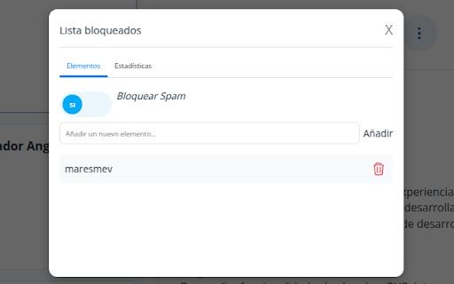 No empleos Spam screenshot