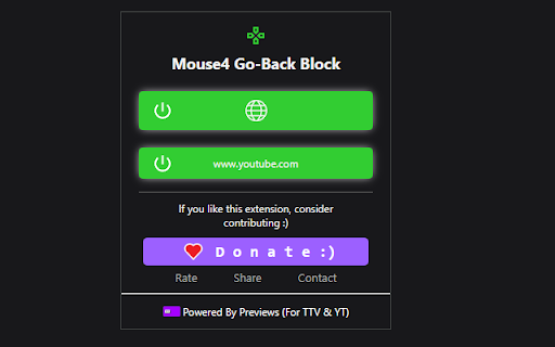 Mouse4 Go-Back Block screenshot