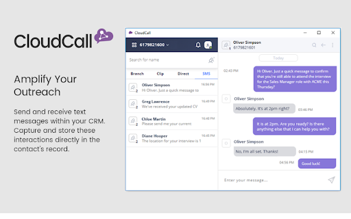 CloudCall Unified Communications for CRM - v3 Prelaunch screenshot
