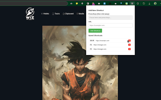 Keyboard Shortcut URL Launcher screenshot