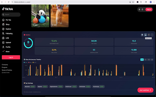 Toklytics - Free TikTok Analytics screenshot