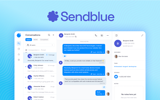 Sendblue Call screenshot