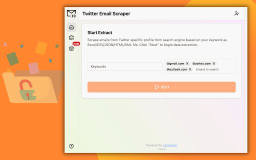 Twitter Email Scraper screenshot