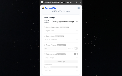 FormatFix - WebP to JPG Converter screenshot
