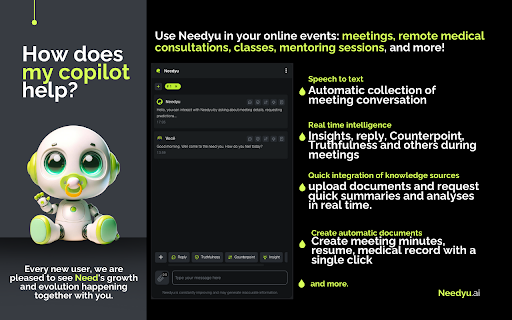 Needyu.ai Meeting Copilot screenshot