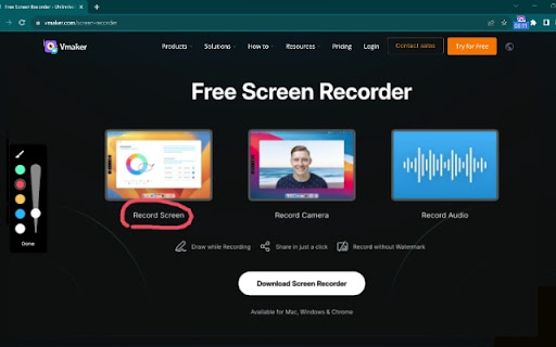 Free Screen Recorder by Vmaker AI screenshot
