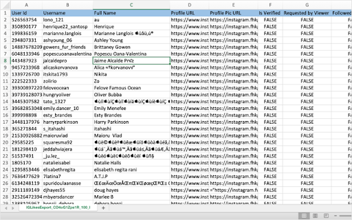 Likes Exporter screenshot