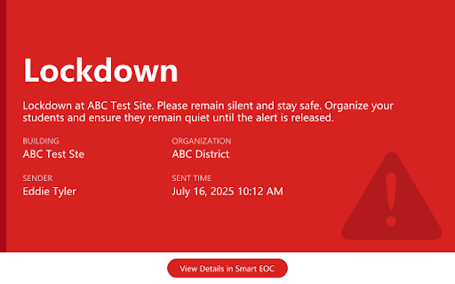 CrisisGo Safety iControl for Chrome screenshot