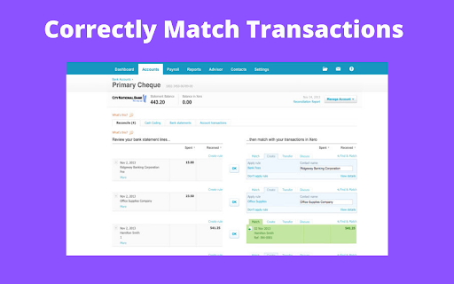 Xero Accounting Reconciliation Automation screenshot