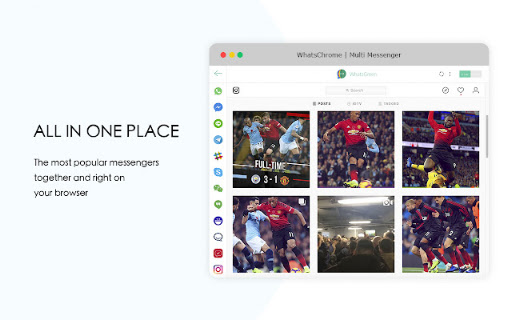App for WhatsApp and Messenger access screenshot