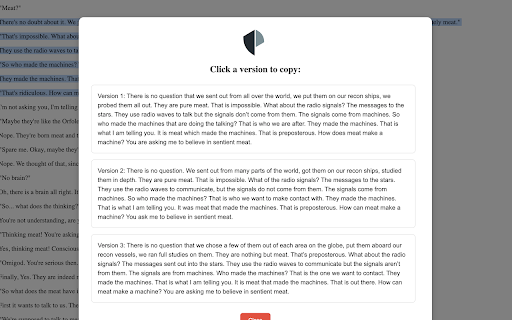 Text Humanizer Authorprivacy screenshot