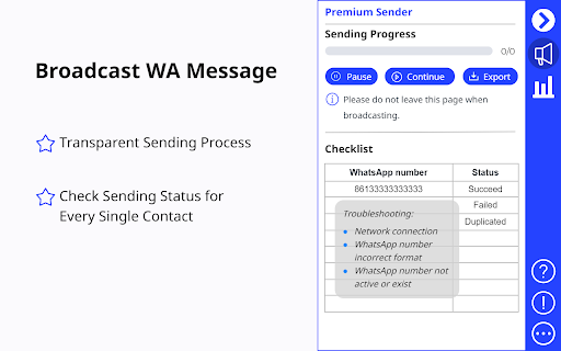 Premium Sender - Rocket Sender for WA screenshot
