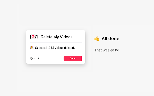 Delete All My Videos on TikTok™ screenshot