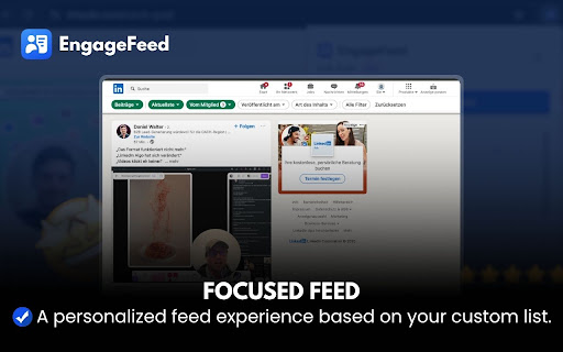 EngageFeed - Custom LinkedIn feed screenshot