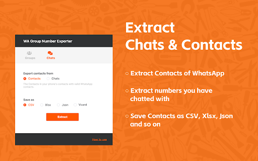 WA Group Number Exporter screenshot